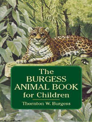 cover image of The Burgess Animal Book for Children